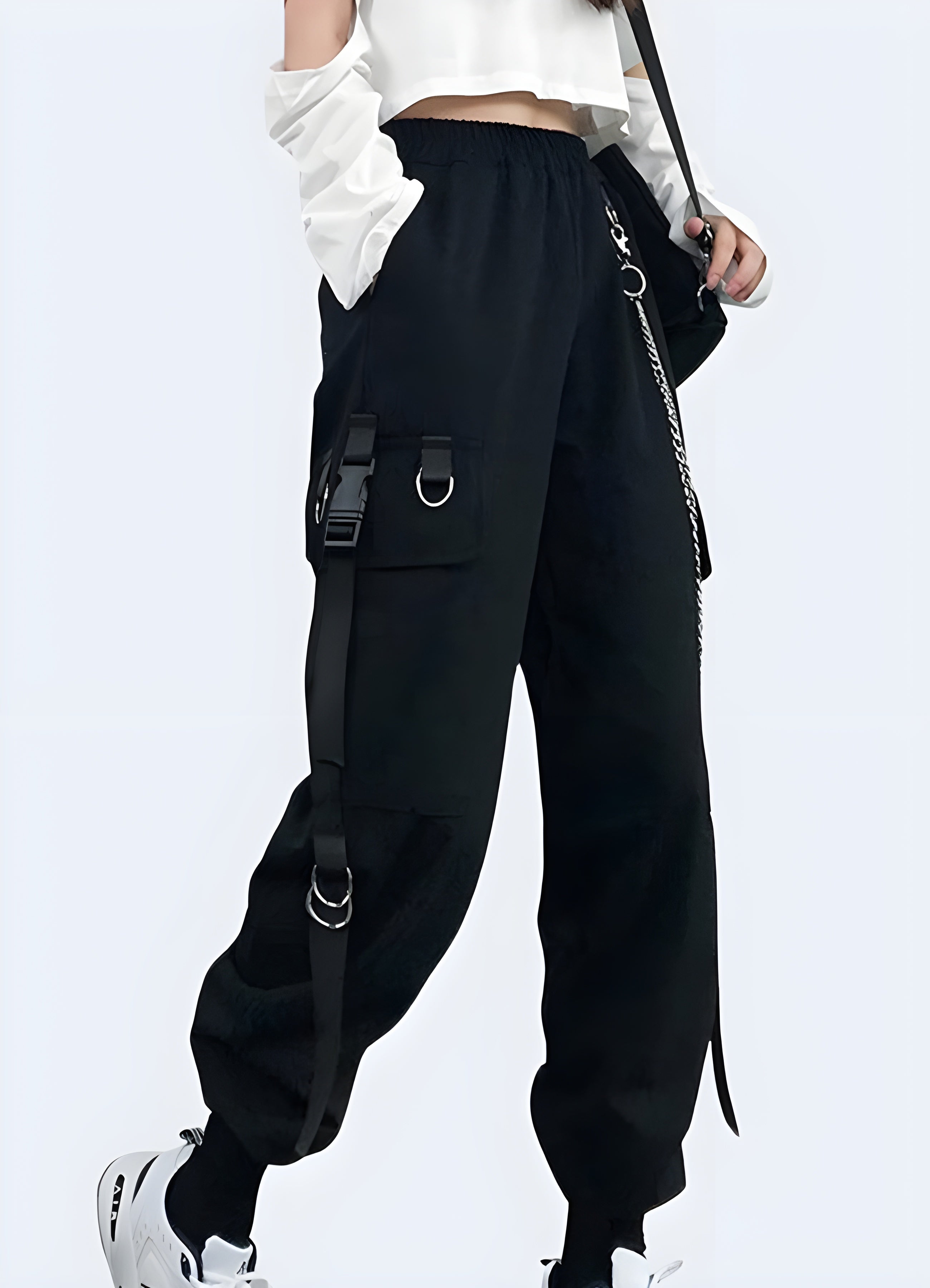 Baggy Black Cargo Pants Women's – Techwear Australia