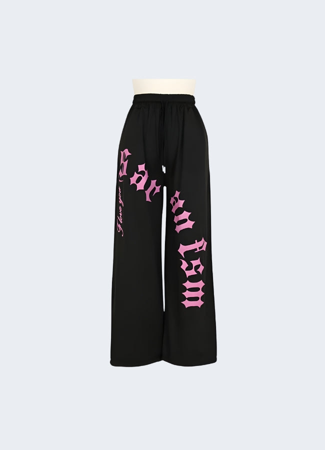 Conquer adventures in style black & pink cargo pants durable, comfy, loaded with pockets.