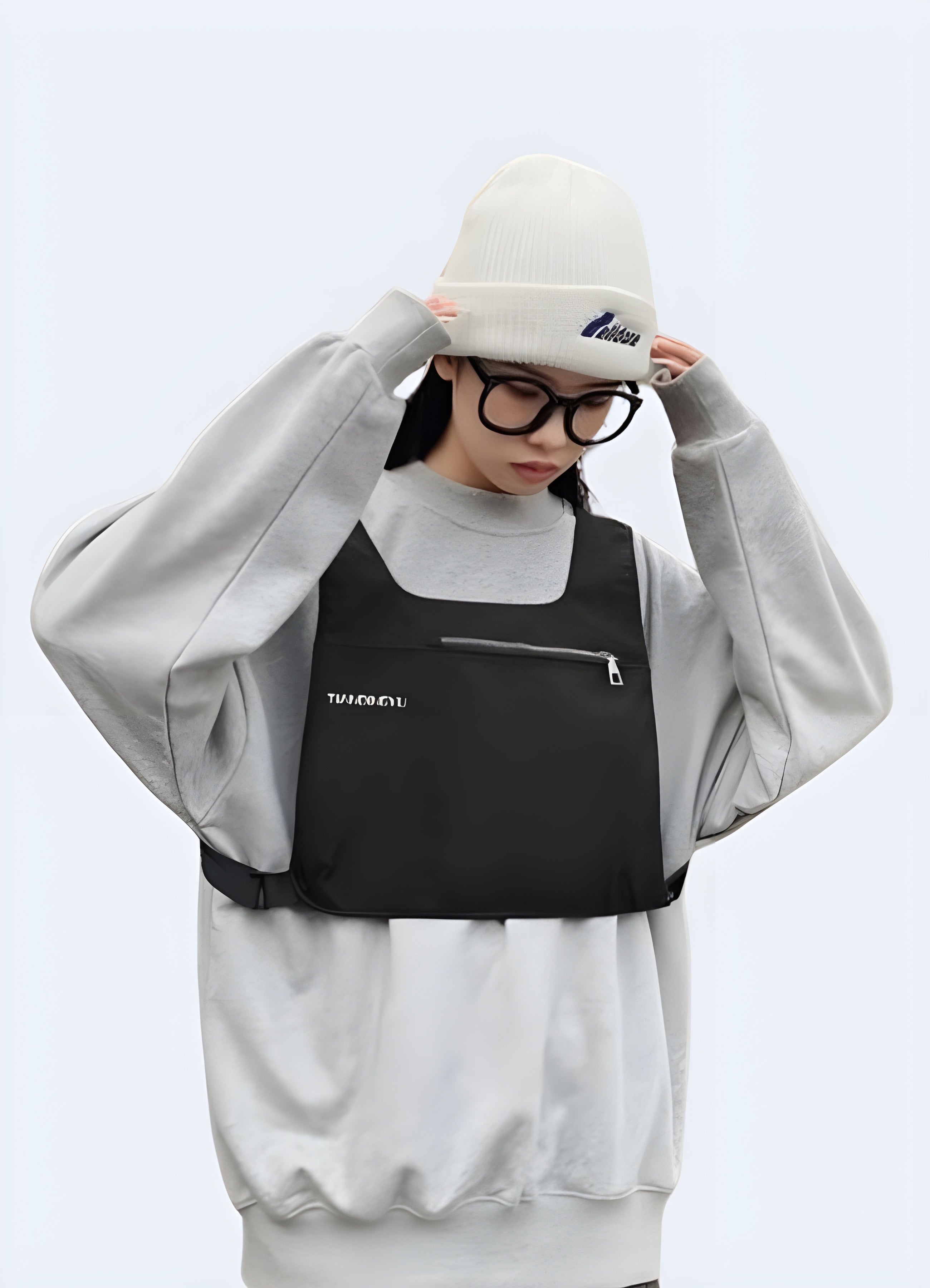 Enemy Territory White Chest Bag