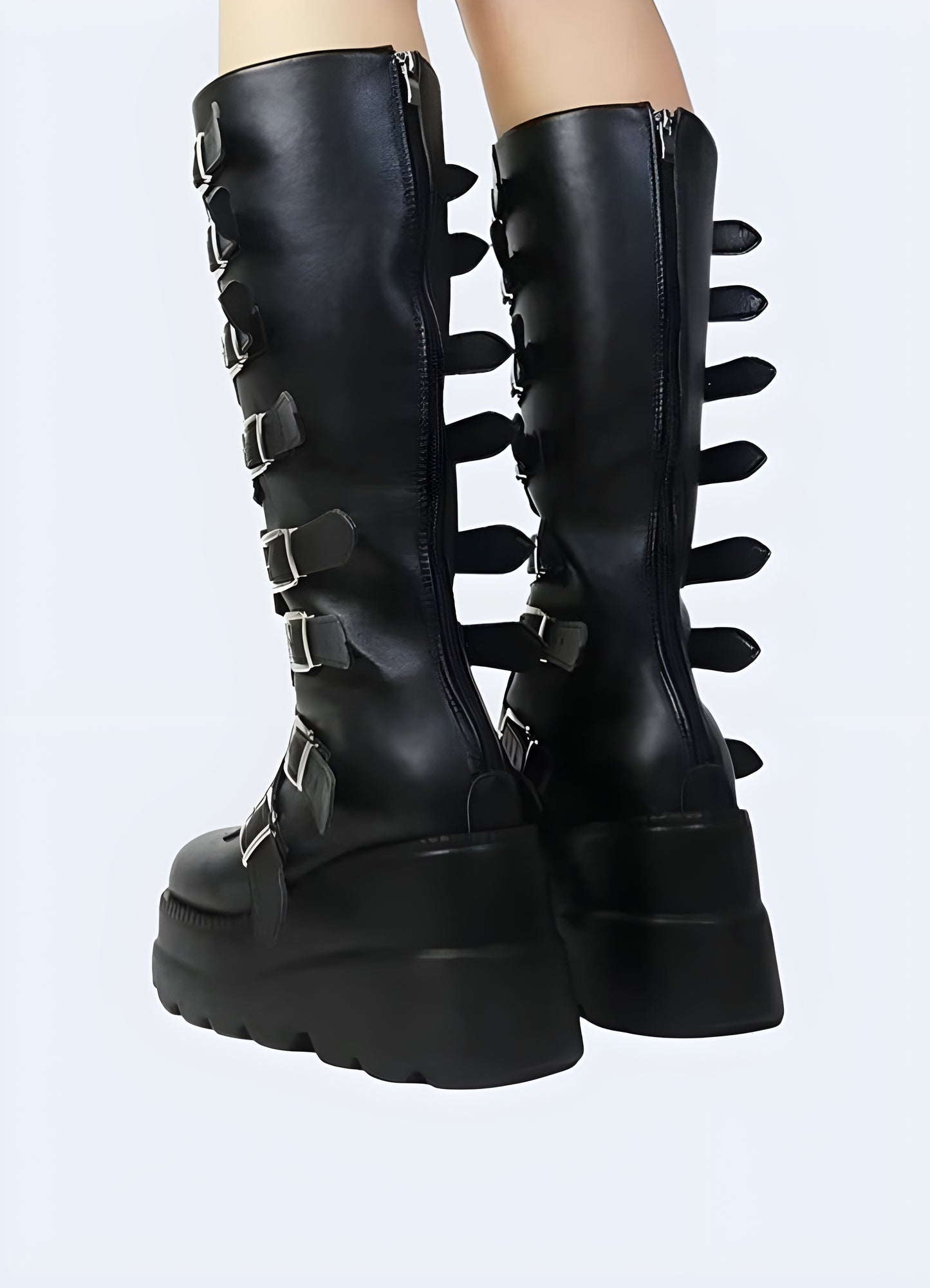 The goth buckle boots offer unparalleled styling versatility customizable fit.