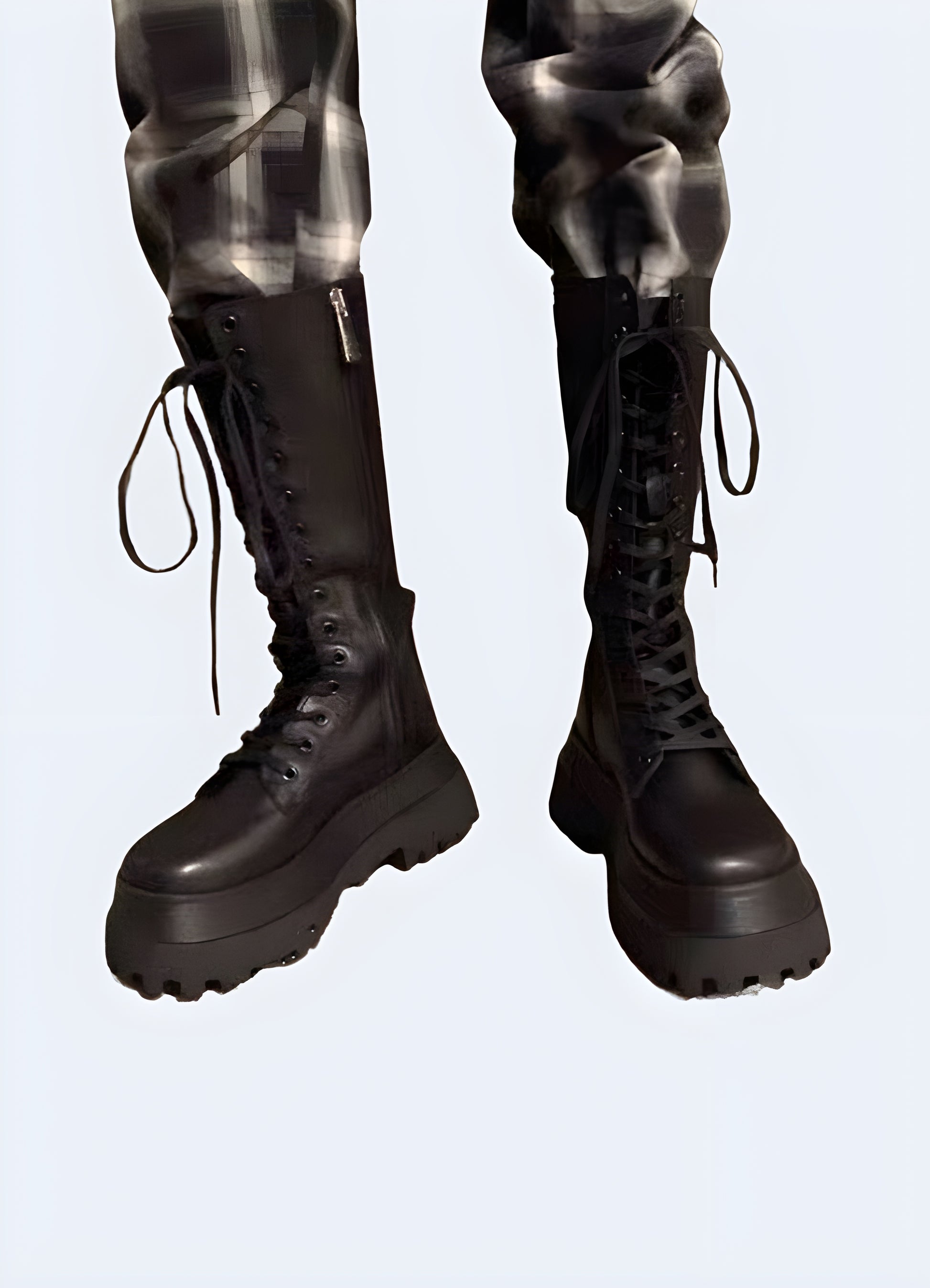The gothic allure of these tactical boots for women is no less than a defense mechanism against the ordinary.