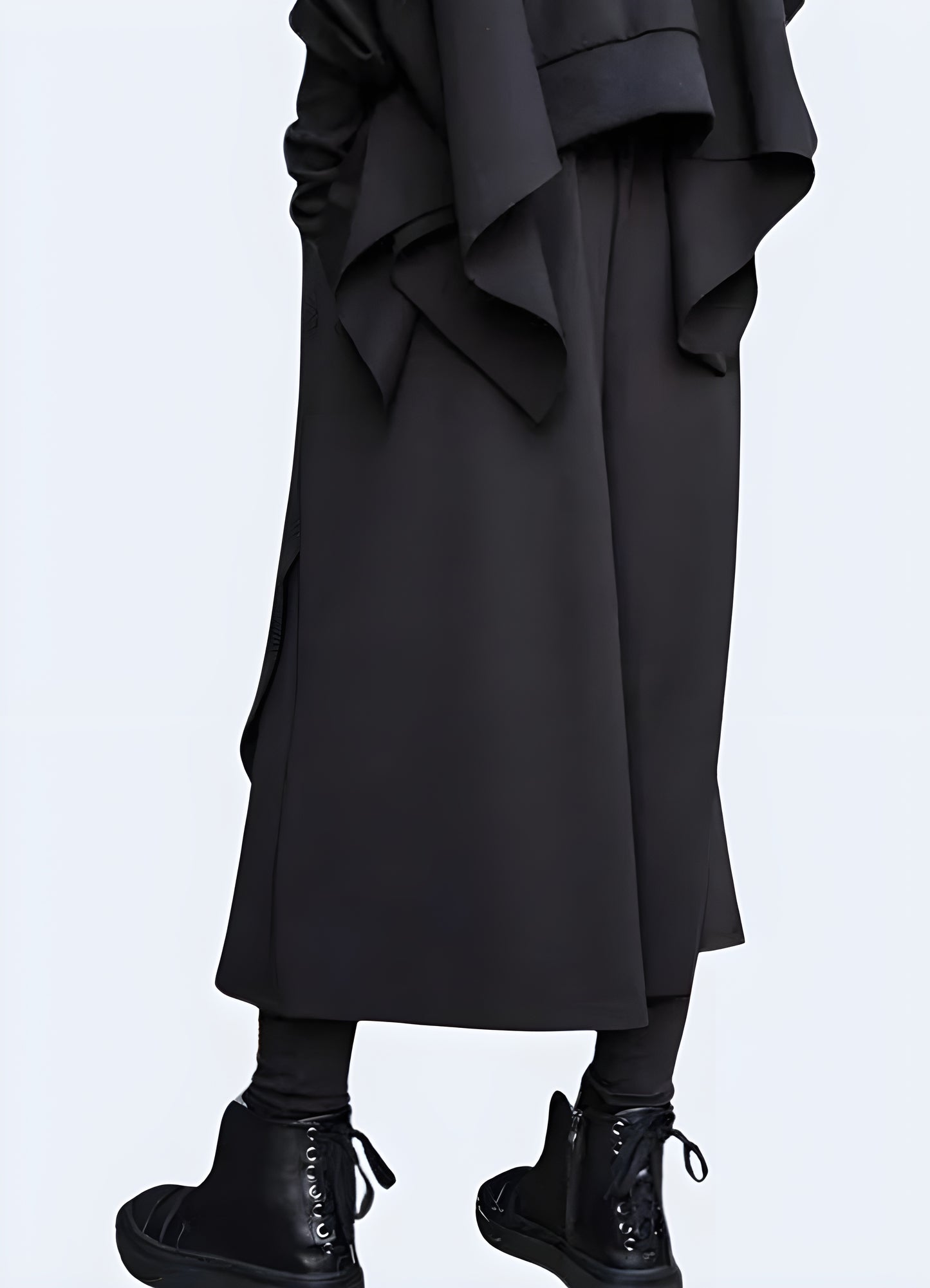 Women hakama pants wide leg & layered style pant